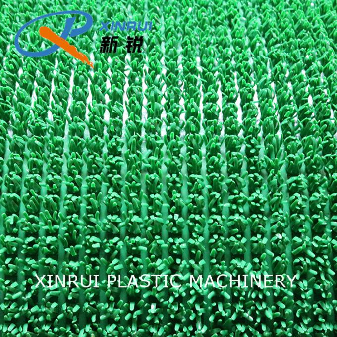 El CE aprobó la hierba plástica Mat Making Machine del piso de la puerta del PE