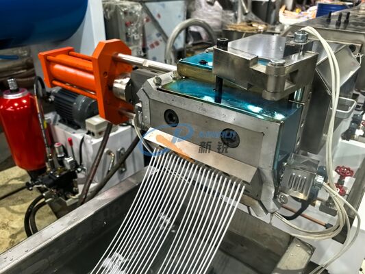 Línea de producción de peletización de hebras con enfriamiento por agua TPR TPE 500KG/H