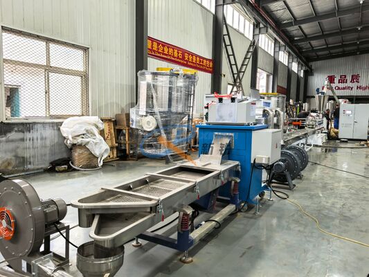 Línea de producción de peletización de hebras con enfriamiento por agua TPR TPE 500KG/H