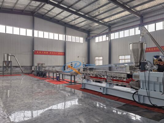 Línea de producción de peletización de hebras con enfriamiento por agua TPR TPE 500KG/H