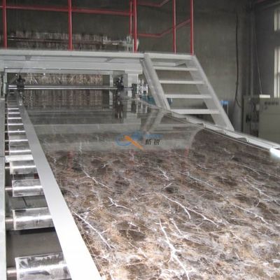 hoja artificial de capa ULTRAVIOLETA del mármol del PVC de 1220m m que hace la máquina