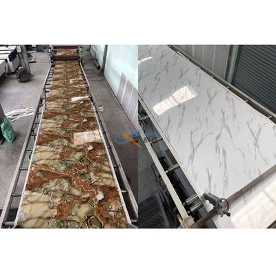 máquina 6m m de mármol de la laminación de hoja del PVC de 1220m m