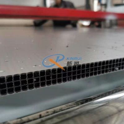 cadena de producción hueco del encofrado de la construcción de los PP del polipropileno de 18m m solo tornillo